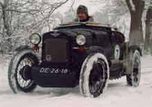 Austin Seven in Snow