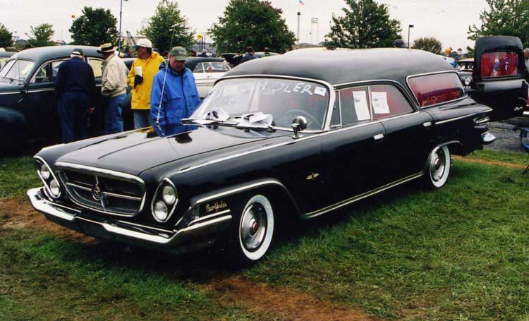 and a 1962 Chrysler hearse In the Green Field and a 1962 Chrysler hearse In the Green Field
