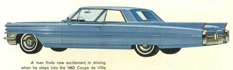 By 1963 Cadillac offered vinyl on the Coupe de Ville and 