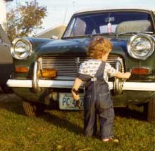 Nick with Triumph Herald