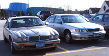 Jaguar XJ6 and Infiniti I30