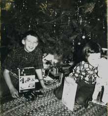 Kit and Rosemary - Christmas 1954