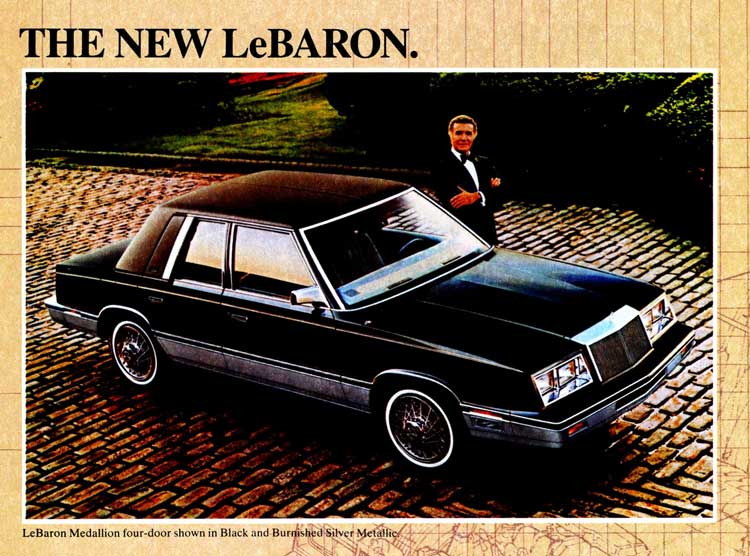 1986 Chrysler Lebaron Convertible. the new cars were