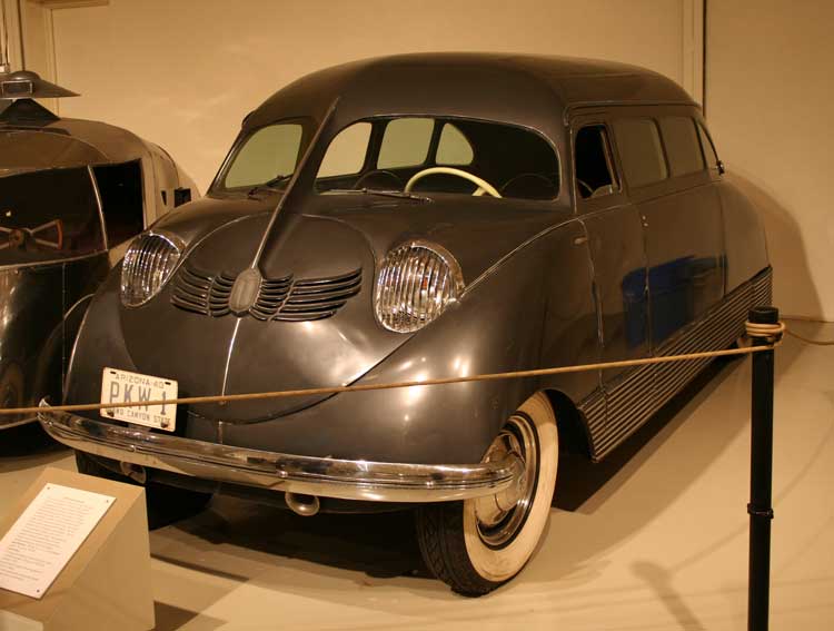  Ford Trimotor and his own radical Stout Scarab in 1935 to design it