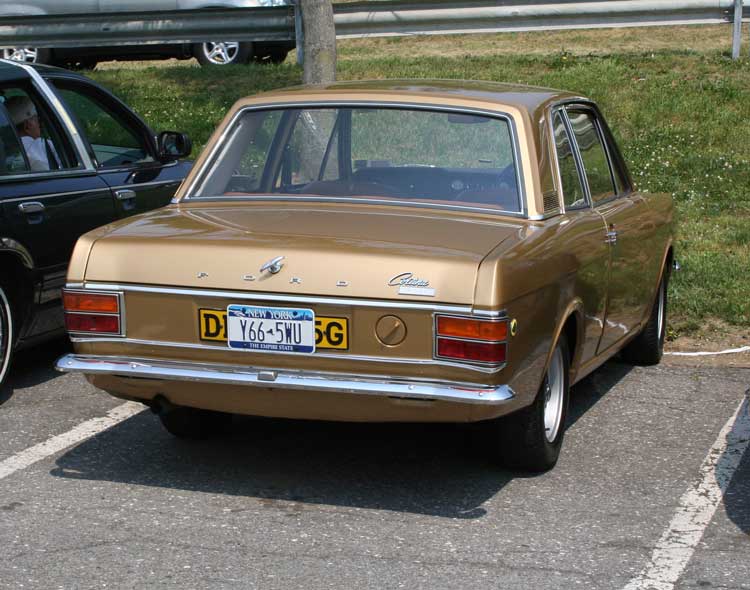 This is a photo of Colin Chapmans 1969 Cortina Lotus Mk2 now in America 