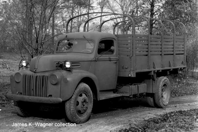 Although production of civilian cars and trucks halted early in 1942 trucks 