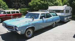 1969 Buick Sportwagon with 1969 Shasta LoFlyte trailer