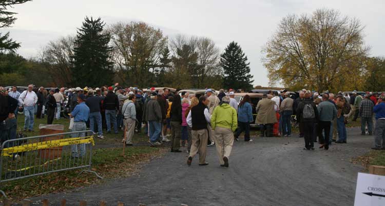 On Saturday morning all visitors head for the car show where there's always