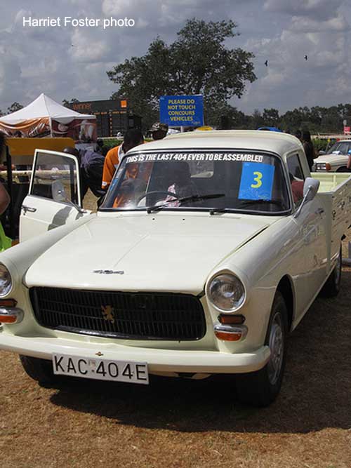 Of particular interest were the last Peugeot 404 ever assembled they didn't