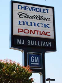 MJ Sullivan dealer sign