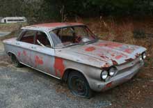 Chevy Corvair sedan at Parke's Place